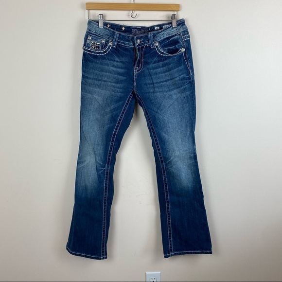 Miss Me Low Rise Embellished Easy Boot Cut Jeans - Picture 3 of 6